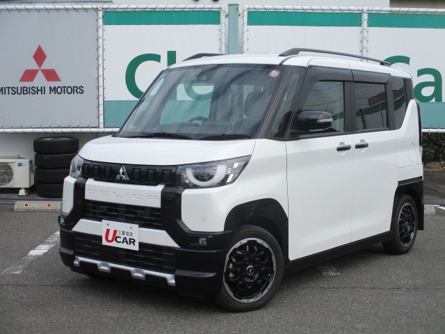【極美品中古】MITSUBISHI高年式23年製146L※一部地域配送設置無料 デリカミニ 660 T プレミアム ディスプレイオーディオ マッドガード