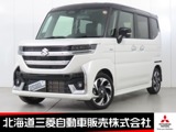 スペーシア660 カスタム ハイブリッド XSターボ 4WDナビ バックカメラ 両側電動スライドドア