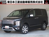 デリカD：52.2 P ディーゼルターボ 4WD禁煙7名黒本革後席モニター10型ナビ全方位